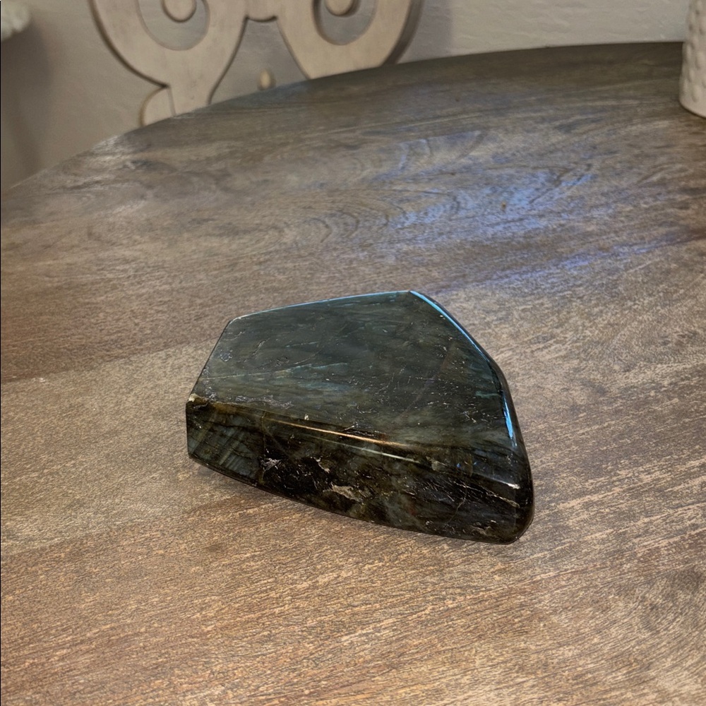 Large Polished Labradorite Stone 6x5 and 2 inches thick!